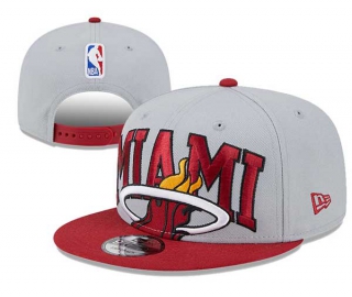 NBA Miami Heat New Era Gray Red Tip-Off Two-Tone 9FIFTY Snapback Hat 3027