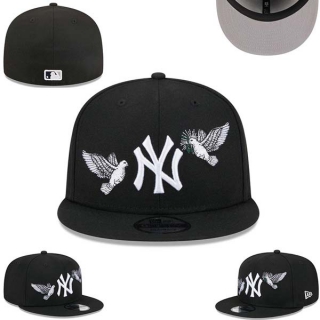 Wholesale MLB New York Yankees New Era Black Peace 59FIFTY Fitted Hat 0512