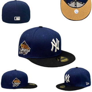 Wholesale MLB New York Yankees New Era Navy Black 1999 World Series 59FIFTY Fitted Hat 0514