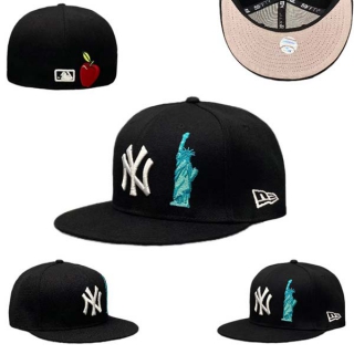 Wholesale MLB New York Yankees New Era Navy Black Team Describe 59FIFTY Fitted Hat 0515