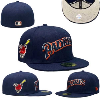 Wholesale MLB San Diego Padres New Era Navy 2024 Clubhouse 59FIFTY Fitted Hat 0506