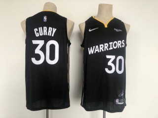 Men's NBA Golden State Warriors #30 Stephen Curry Nike Black MVP Edition Basketball Jersey