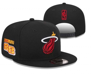 NBA Miami Heat New Era Black Est. 88 Rally Drive 9FIFTY Snapback Hat 3028