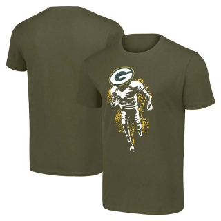 Men's NFL Green Bay Packers Olive Green Starter Logo Graphic T-Shirt