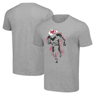 Men's NFL Kansas City Chiefs Gray Starter Logo Graphic T-Shirt