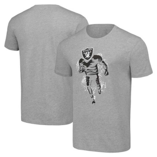 Men's NFL Las Vegas Raiders Gray Starter Logo Graphic T-Shirt