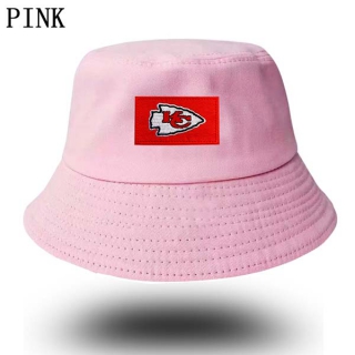 Unisex NFL Kansas City Chiefs New Era Buket Hat Pink 9004
