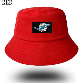 Unisex NFL Miami Dolphins New Era Buket Hat Red 9005