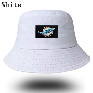 Unisex NFL Miami Dolphins New Era Buket Hat White 9006