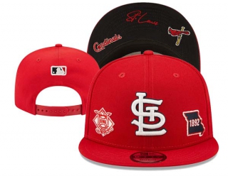 MLB St. Louis Cardinals New Era Red TRIPLE THREAT IDENTITY 9FIFTY Snapback Hat 3026