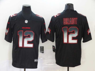 Men's Tampa Bay Buccaneers #12 Tom Brady Black Gradient Color Stitched NFL Nike Limited Jersey