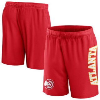 Men's NBA Atlanta Hawks Fanatics Branded Red Post Up Mesh Shorts