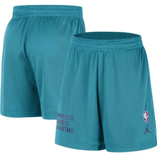 Men's NBA Charlotte Hornets Jordan Brand Teal Warm Up Performance Practice Mesh Shorts