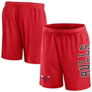 Men's NBA Chicago Bulls Fanatics Branded Red Post Up Mesh Shorts