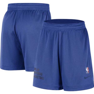 Men's NBA Dallas Mavericks Nike Blue Warm Up Performance Practice Mesh Shorts