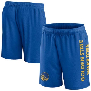 Men's NBA Golden State Warriors Fanatics Branded Royal Post Up Mesh Shorts