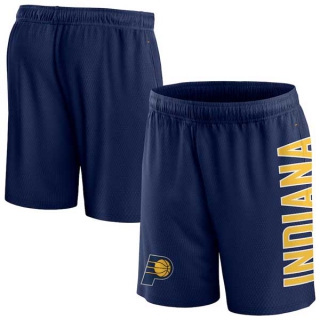 Men's NBA Indiana Pacers Fanatics Branded Navy Post Up Mesh Shorts
