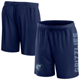 Men's NBA Memphis Grizzlies Fanatics Branded Navy Post Up Mesh Shorts