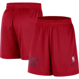 Men's NBA New Orleans Pelicans Nike Red Warm Up Performance Practice Mesh Shorts