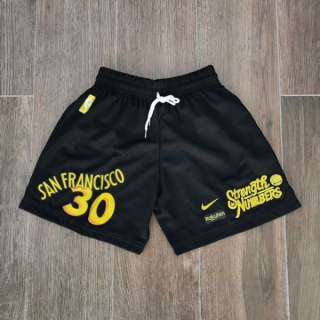 Men's NBA Golden State Warriors #30 Stephen Curry Nike Black Mesh Shorts