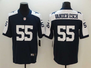 Men's NFL Dallas Cowboys #55 Leighton Vander Esch Navy 2023 F.U.S.E. Vapor Limited Stitched Football Jersey