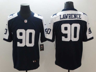 Men's NFL Dallas Cowboys #90 Demarcus Lawrence Navy 2023 F.U.S.E. Vapor Limited Stitched Football Jersey