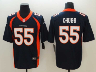 Men's NFL Denver Broncos #55 Bradley Chubb Navy Blue Stitched Vapor Untouchable Limited Jersey