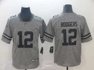 Men's NFL Green Bay Packers #12 Aaron Rodgers Gray Vapor Untouchable Stitched Nike Limited Jersey