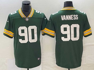 Men's NFL Green Bay Packers #90 Lukas Van Ness Green Vapor Limited Stitched Football Jersey
