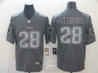 Men's NFL Las Vegas Raiders #28 Josh Jacobs Gray Static Stitched Vapor Untouchable Limited Jersey