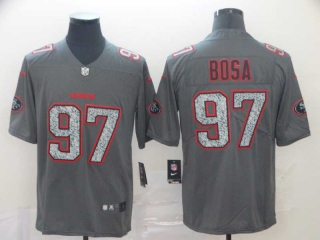 Men's NFL San Francisco 49ers #97 Nick Bosa Gray Static Stitched Vapor Untouchable Limited Jersey
