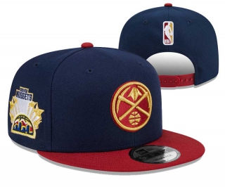 NBA Denver Nuggets New Era Navy Red Gameday Gold Pop Stars 9FIFTY Snapback Hat 3005